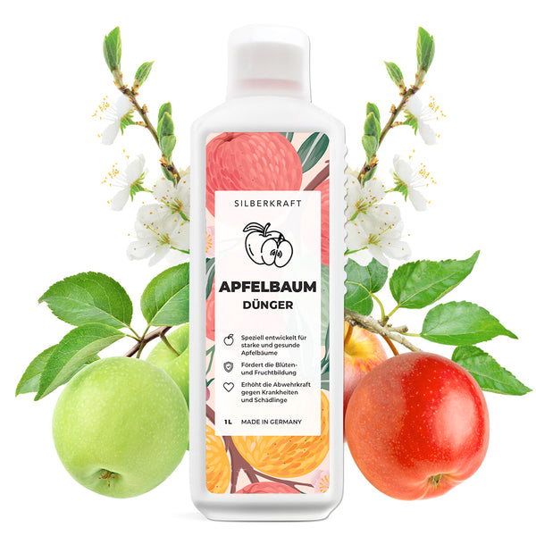 Appelboommeststof - minerale NPK vloeibare meststof met stikstof - meststof voor appelbomen - bemesting van appelbomen - fruitmeststof - Silberkraft