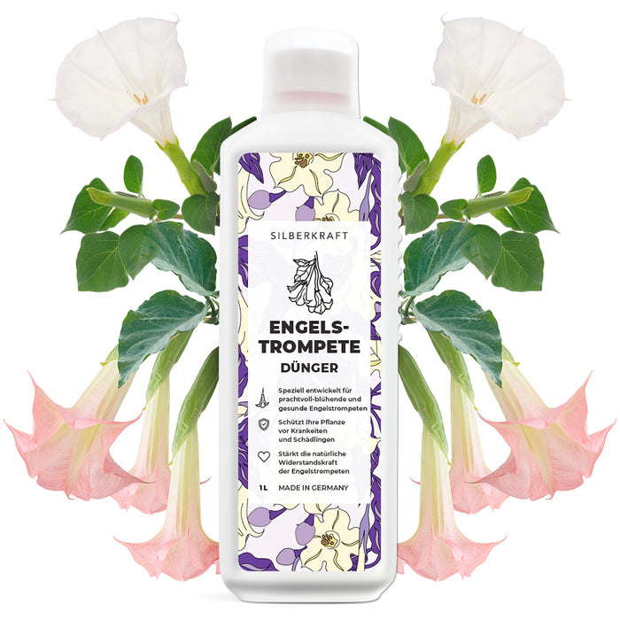 Engelstrompete Dünger - Mineralischer NPK Flüssigdünger mit Stickstoff - Dünger für Engelstrompete - Silberkraft