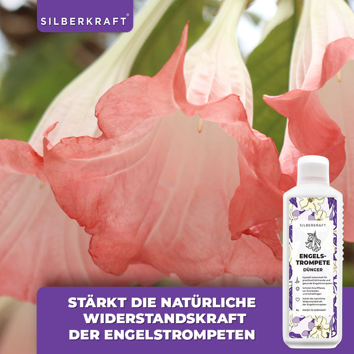 Engelstrompete Dünger - Mineralischer NPK Flüssigdünger mit Stickstoff - Dünger für Engelstrompete - Silberkraft