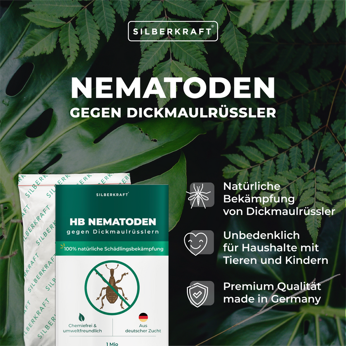 HB Nematoden gegen Dickmaulrüsslern &  Engerlingen - Silberkraft
