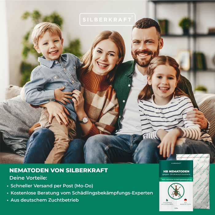 HB Nematoden gegen Dickmaulrüsslern &  Engerlingen - Silberkraft