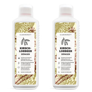Kirschlorbeer Dünger - Mineralischer NPK Flüssigdünger mit Stickstoff - Dünger für Kirschlorbeer - Lorbeer Dünger - Silberkraft