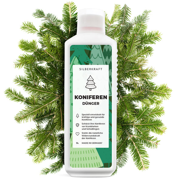 Coniferenmeststof - Minerale NPK vloeibare meststof met stikstof - Meststof voor coniferen - Thujabemesting - Silberkraft