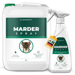 Silberkraft marterspray 2500 ml in een praktische set van 2 (bus + - effectieve bescherming tegen marterbesmetting in voertuigen en gebouwen. Spuitflessen met langdurige werking