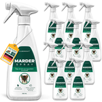 Silberkraft marterspray 500 ml in een praktische set van 12 - effectieve bescherming tegen marterbesmetting in voertuigen en gebouwen. Langdurige werking