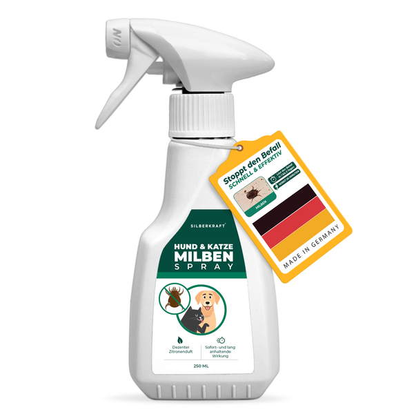 Mijtenspray voor honden en katten - Silberkraft