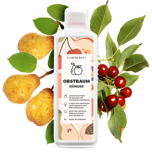 Fruitboommeststof - Minerale NPK vloeibare meststof met stikstof - Meststof voor fruitbomen - Appelbomen en kersenbomen bemesten - Silberkraft
