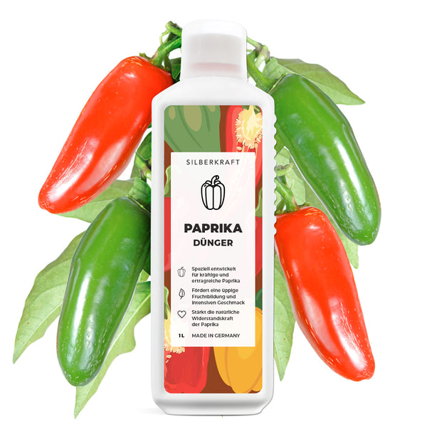 Paprikameststof - Minerale NPK vloeibare meststof met stikstof - Meststof voor paprika's - Tomatenmeststof - Silberkraft