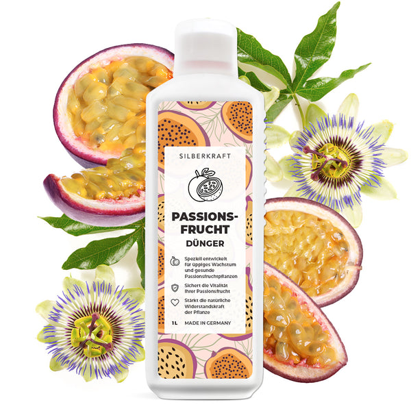 Passievruchtmest - Minerale NPK vloeibare meststof met stikstof - Meststof voor passievruchtplanten - Passievruchtmest - Passiebloemenmest - Exotische plantenmest - Silberkraft