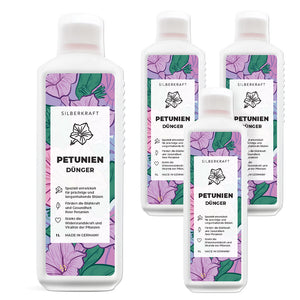 Petunien Dünger - Mineralischer NPK Flüssigdünger mit Stickstoff - Dünger für Petunien - Zauberglöckchen Dünger - Blumendünger - Silberkraft