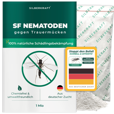SF-nematoden ter bestrijding van schimmelmuggen voor kamerplanten - Silberkraft