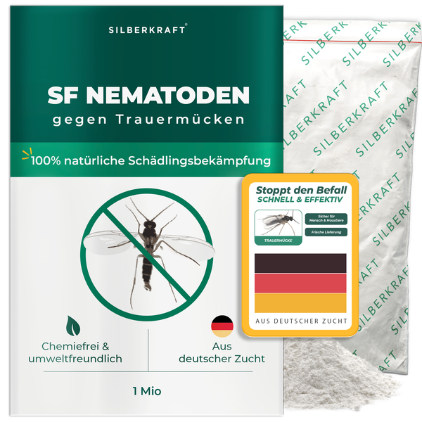 SF-nematoden ter bestrijding van schimmelmuggen voor kamerplanten - Silberkraft