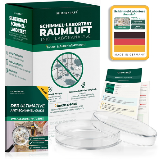 Schimmeltest Raumluft mit Laboranalyse & Außenluft-Vergleich - Silberkraft