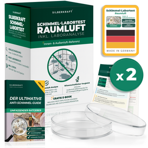 Schimmeltest Raumluft mit Laboranalyse & Außenluft-Vergleich - Silberkraft