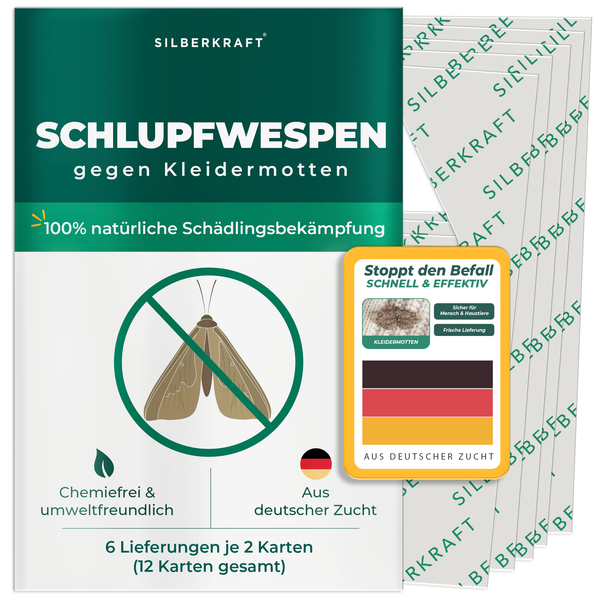 Sluipwespen tegen kleermotten - Silberkraft