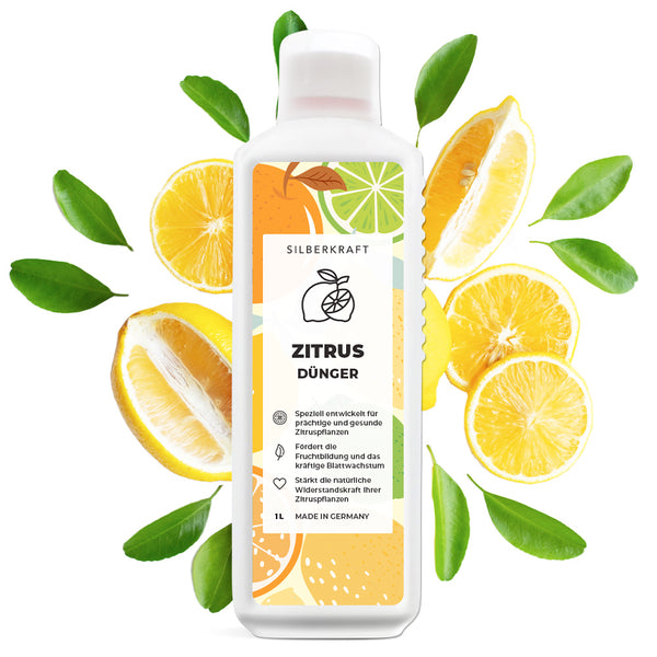 Citrusmeststof - Minerale NPK vloeibare meststof met stikstof - Meststof voor citrusplanten - Citroenbomen bemesten - Silberkraft