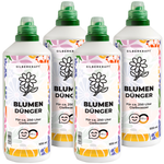 Bloemenmest - Minerale NPK vloeibare meststof met stikstof - Meststof voor bloeiende planten & tuinbloemen - Universele bloeiende plantenmest - Silberkraft