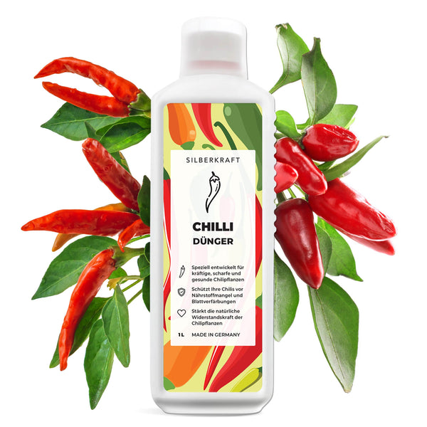 Chilimeststof - Minerale NPK vloeibare meststof met stikstof - Meststof voor chiliplanten - Peperoncinimeststof - Paprikameststof - Silberkraft