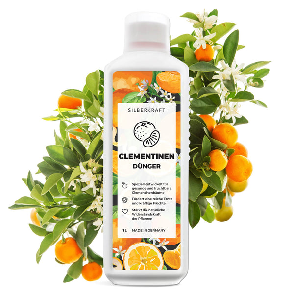 Clementinemeststof - Minerale NPK vloeibare meststof met stikstof - Meststof voor clementinebomen - Mandarijnenmeststof - Citrusplantenmeststof - Silberkraft