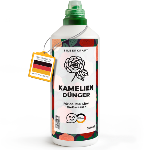 Kameliendünger – Mineralischer NPK Flüssigdünger mit Stickstoff – Dünger für Kamelien – Moorbeetpflanzen-Dünger - Silberkraft