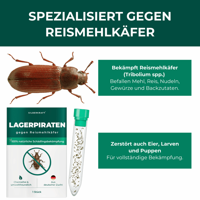 Silberkraft Lagerpiraten gegen Reismehlkäfer Produktbilder
