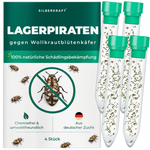 Silberkraft pilspiraten tegen wollige onkruidkevers - natuurlijke nuttige insecten ter bestrijding van wollige onkruidkevers in het huishouden, vrij van chemicaliën, uit Duitse kweek, 4 x 30 pilspiraten per tube