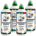 Mediterrane meststof - minerale NPK vloeibare meststof met stikstof - meststof voor mediterrane planten - citrusplanten- en potplantenmeststof - Silberkraft