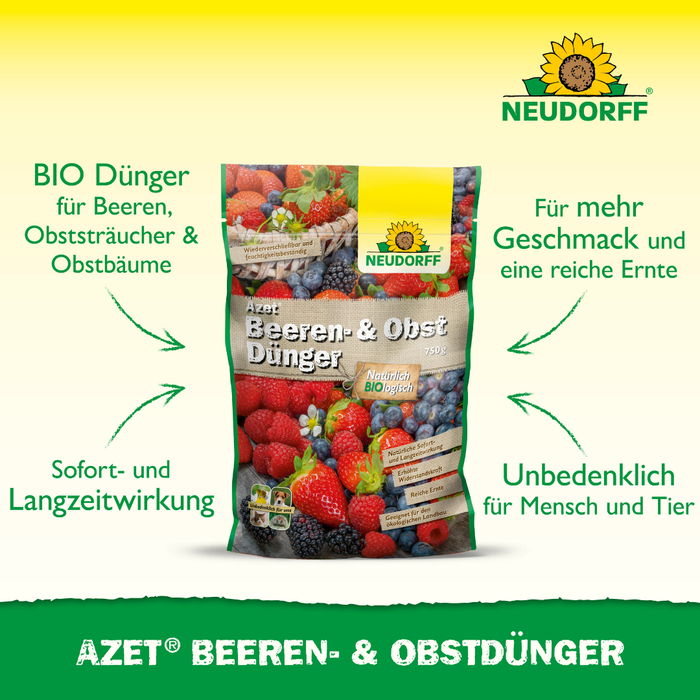 Neudorff Azet Beeren- & Obstdünger 750g - Silberkraft