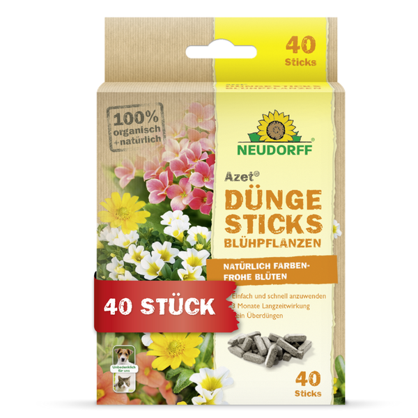 Neudorff Azet kunstmeststicks voor bloeiende planten - Silberkraft
