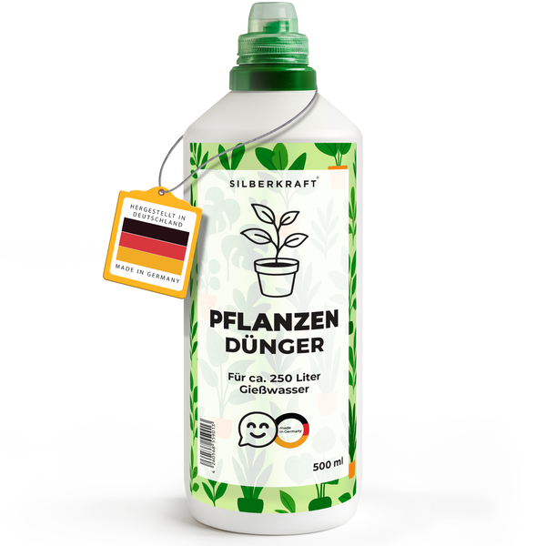 Plantenmest - Minerale NPK vloeibare meststof met stikstof - Meststof voor kamer- en tuinplanten - Universele plantenmest - Silberkraft