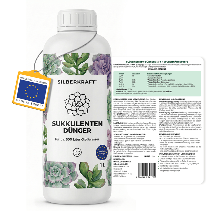 Vetplantenmeststof - Silberkraft