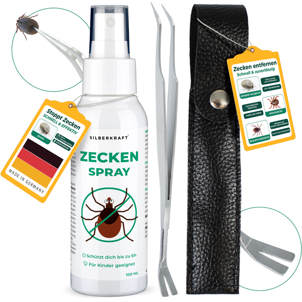 Tekenvrije set - jouw duo voor bescherming & verwijdering - Silberkraft