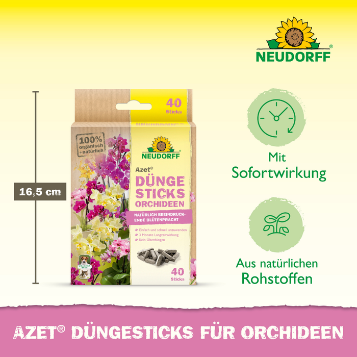 Neudorff Azet kunstmeststicks voor orchideeën - Silberkraft