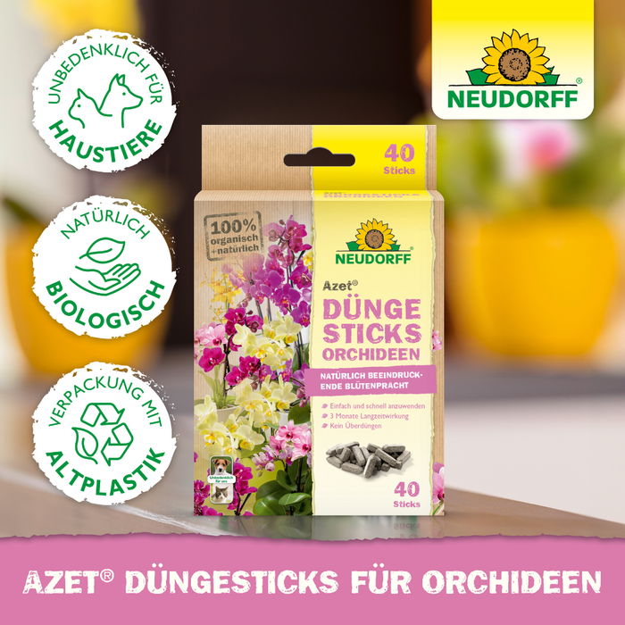 Neudorff Azet kunstmeststicks voor orchideeën - Silberkraft