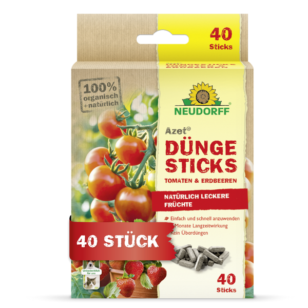 Neudorff Azet kunstmeststicks voor tomaten en aardbeien - Silberkraft