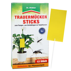 Trauermücken-Sticks: Effektive Bekämpfung von Weiße Fliegen, Trauermücken, Obst- und Essigfliegen, Thripsen und Zikaden - Silberkraft