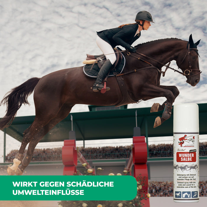 Salbenspray zum Schutz und zur Pflege von Pferdehaut - Silberkraft