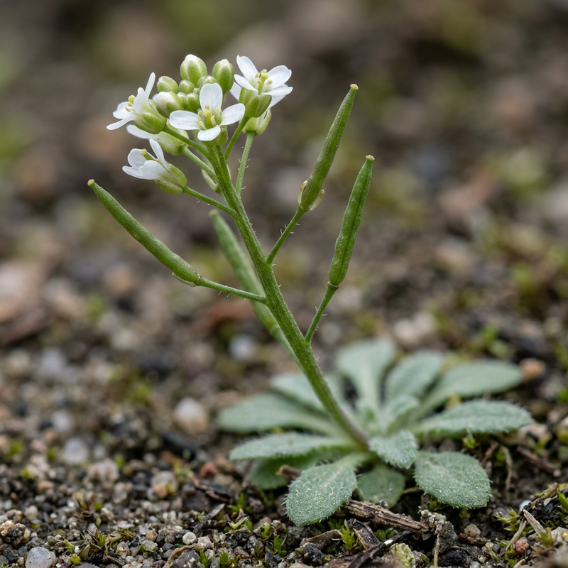 Acker-Schmalwand (Arabidopsis thaliana), AI-illustratie
