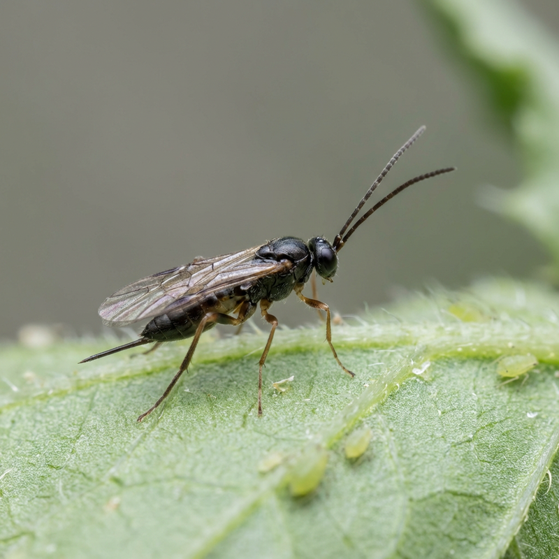 Bladluis sluipwesp (grote soort)
