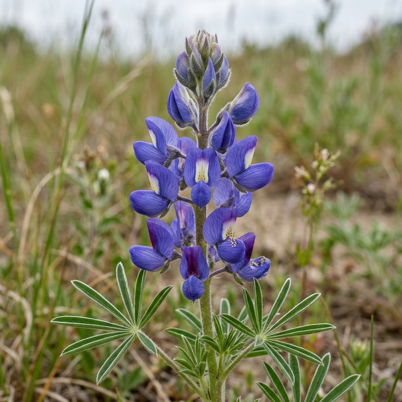 Blauwe lupine