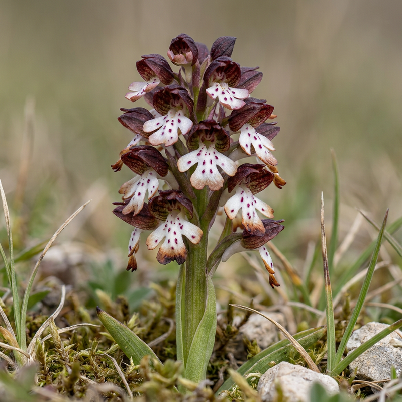 Verbrande orchidee