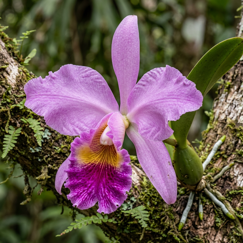 Cattleya-Orchidee (Cattleya), AI-illustratie
