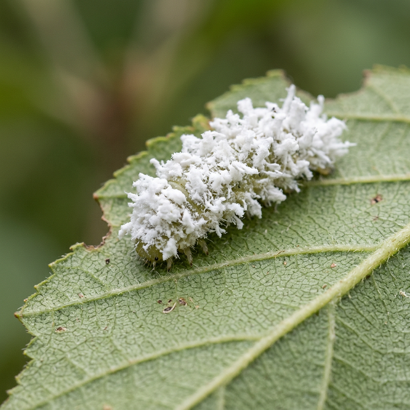 Erlenblattwespe (Larve) (Eriocampa ovata), AI-illustratie