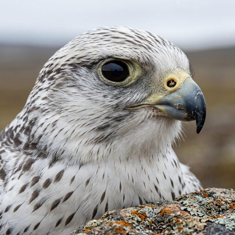 Gerfalke (Falco rusticolus), AI-illustratie