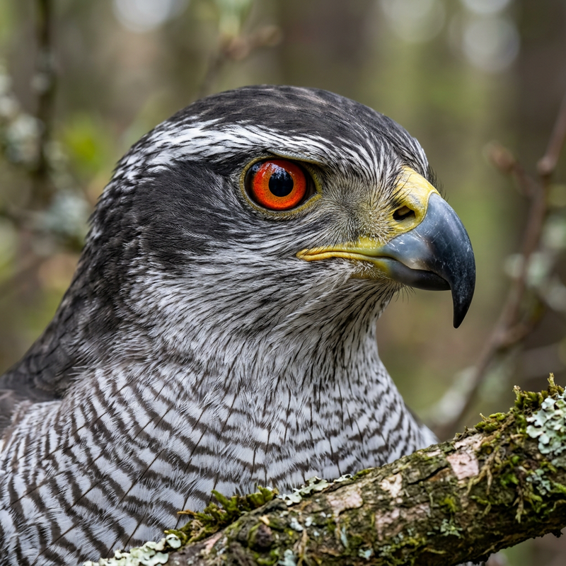 havik (Accipiter gentilis), AI-illustratie