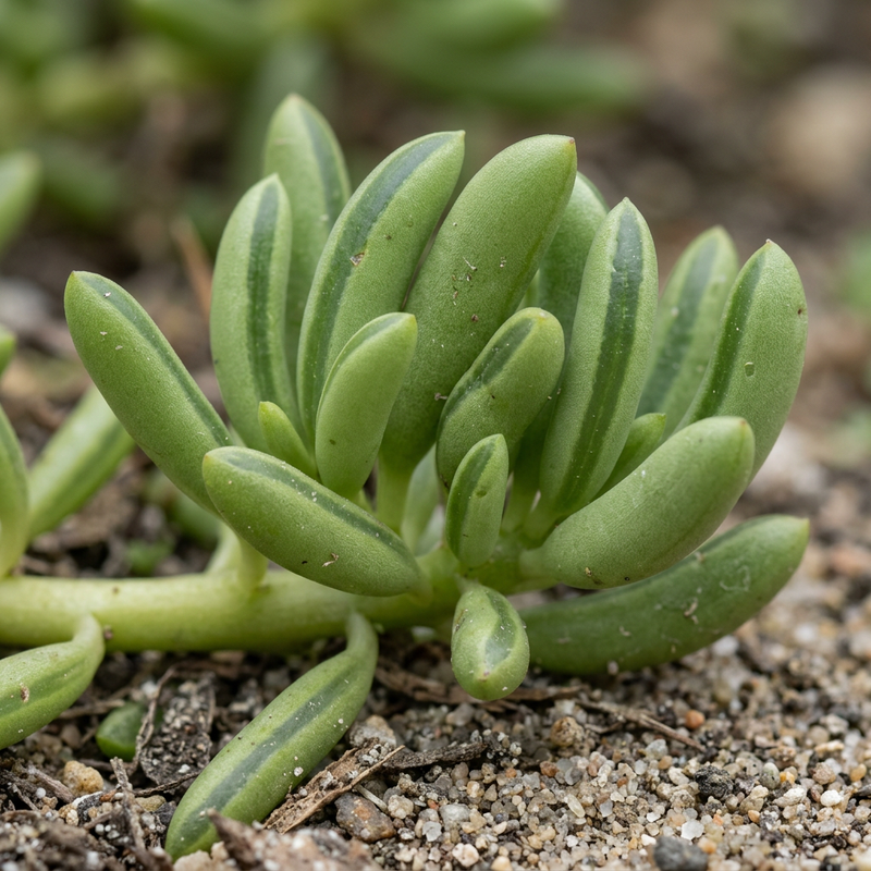 Fijne bonenpeperomie (Peperomia ferreyrae), AI-illustratie