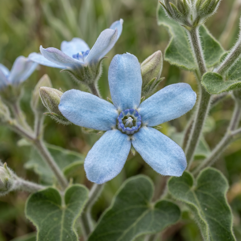 Hemel bloem (Oxypetalum caeruleum), AI-illustratie