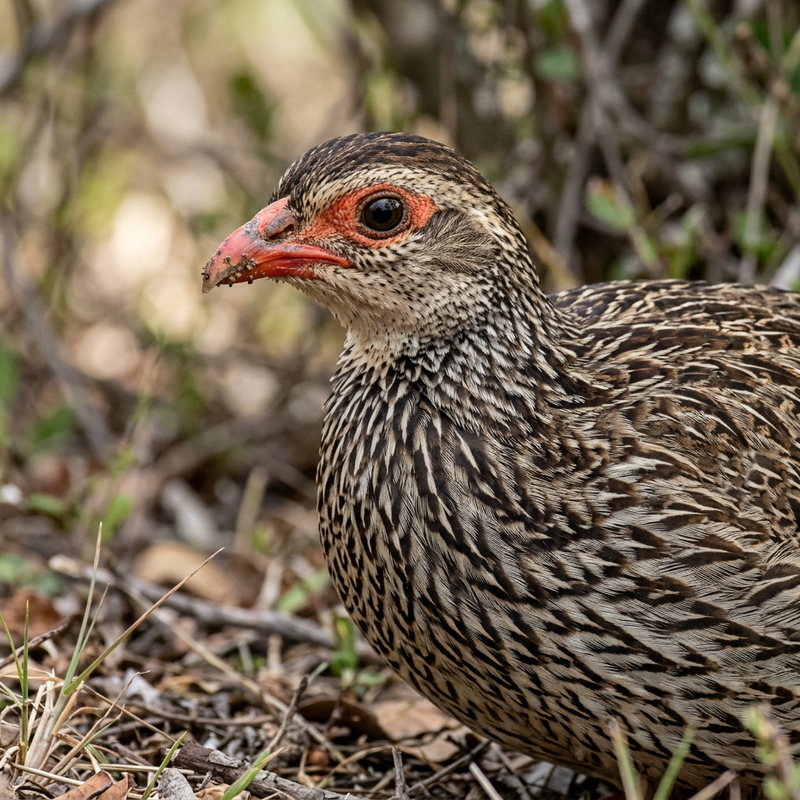 Natal-Frankolin (Pternistis natalensis), AI-illustratie