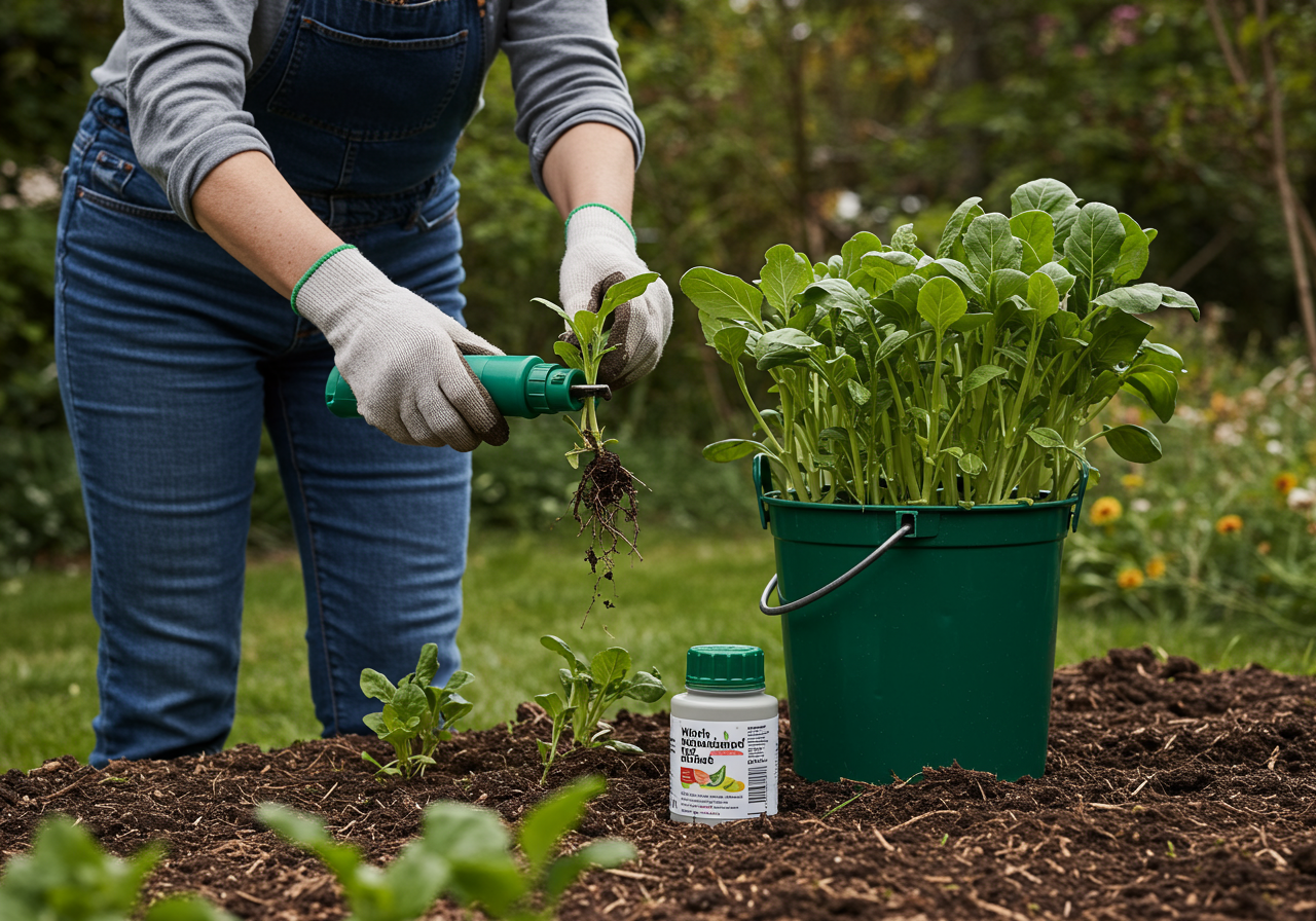 Neudorff Azet GrowDünger — Anwendungs-Szene