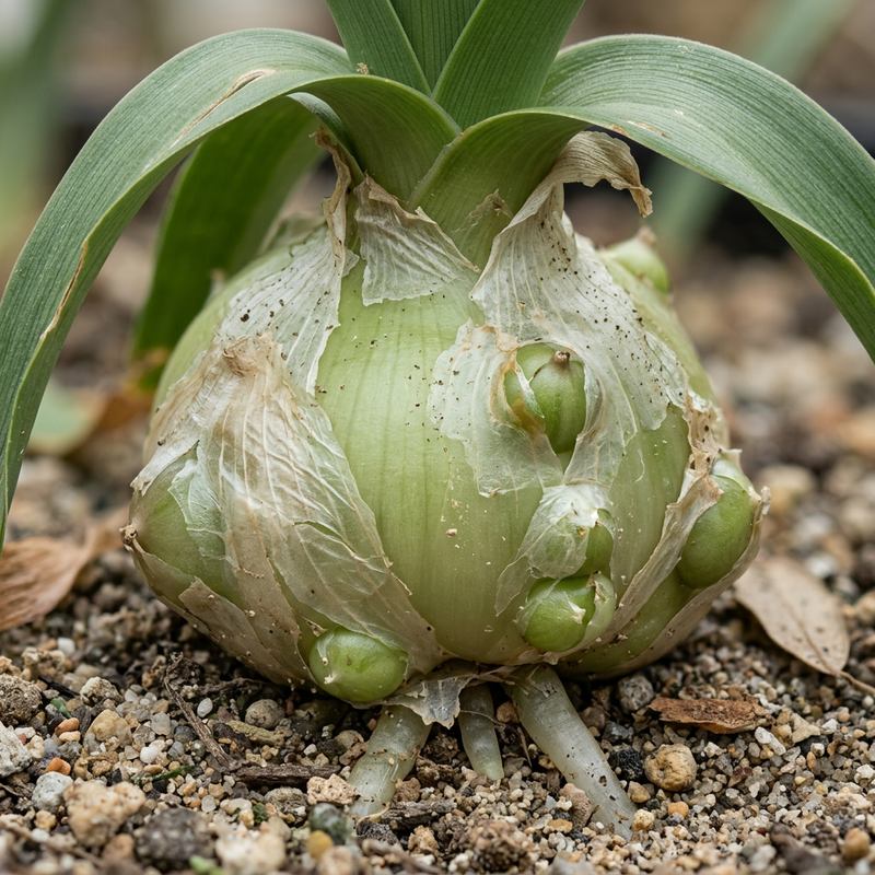 Schwangere Zwiebel (Albuca bracteata), AI-illustratie